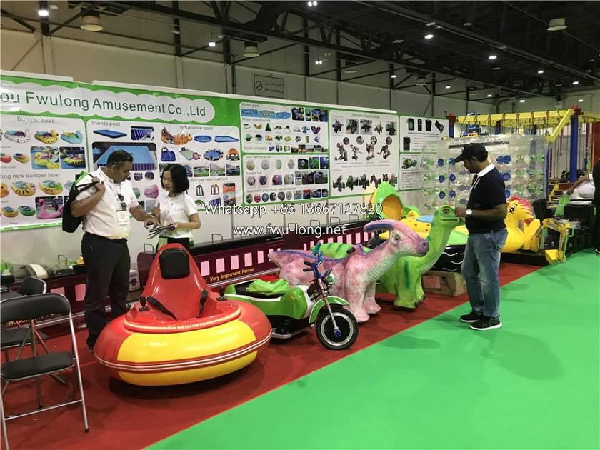 Fwu-long bumper car display at 2018 DEAL Dubai UAE (11).jpg