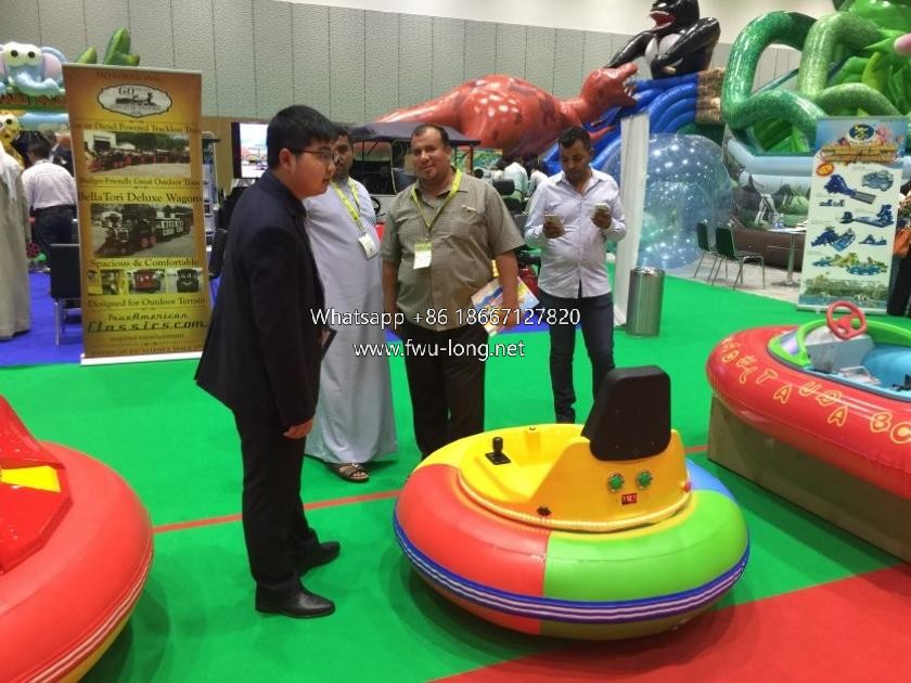 Fwu-long bumper car display at 2016 DEAL Dubai UAE (4).jpg