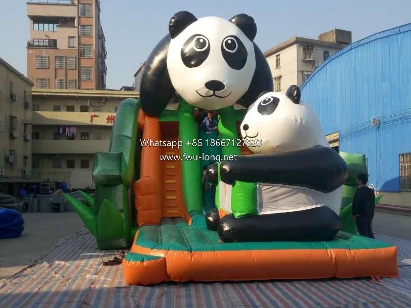 Full front panoramic view of panda themed inflatable fun city (1).jpg