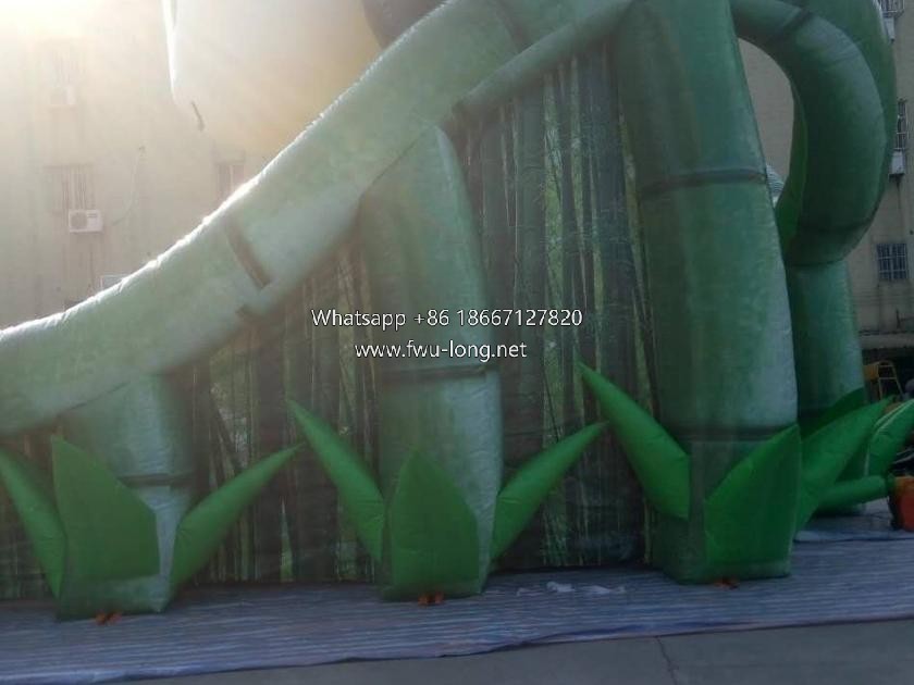Reinforced stitching and soft safety buffer edge close-up of panda inflatable city (2).jpg
