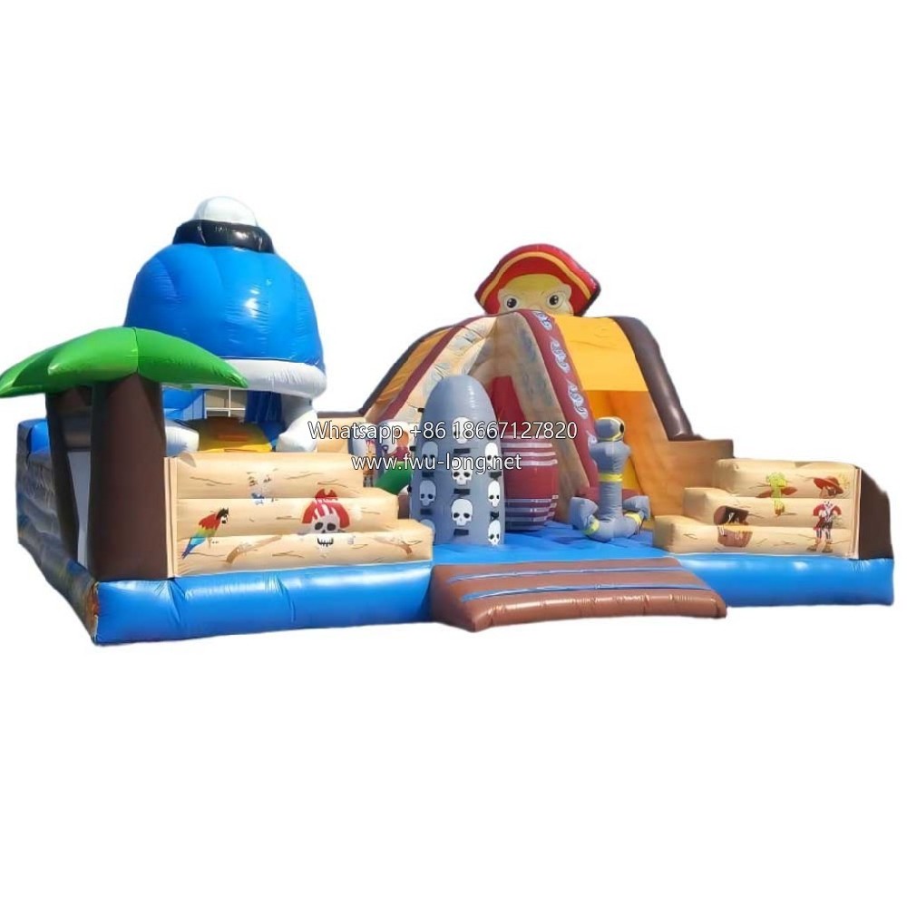 Pirate Ship Themed Inflatable Fun City A20022