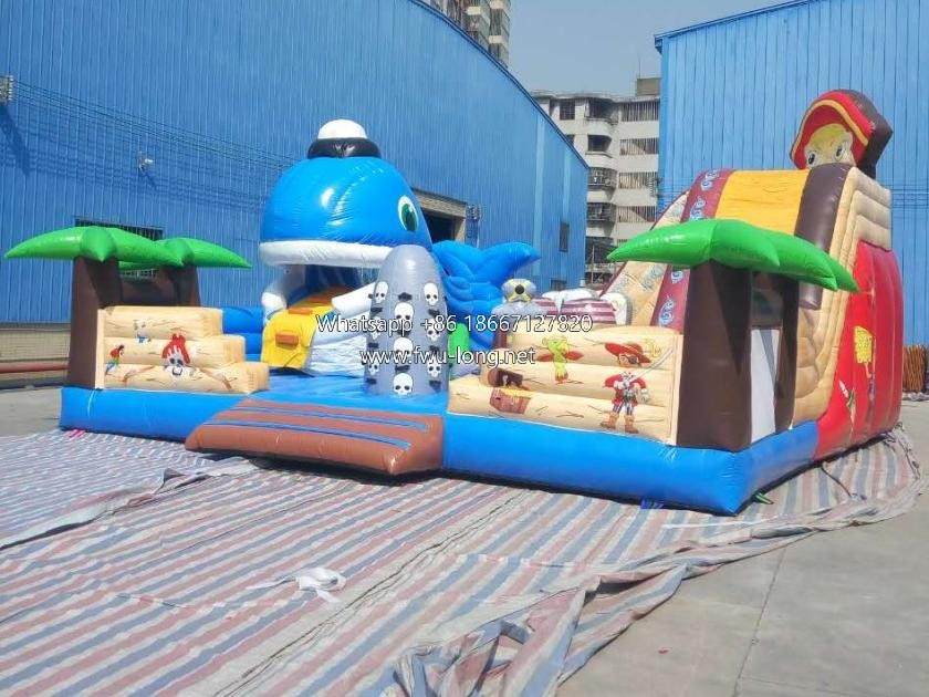Full front panoramic view of pirate ship inflatable fun city (2).jpg