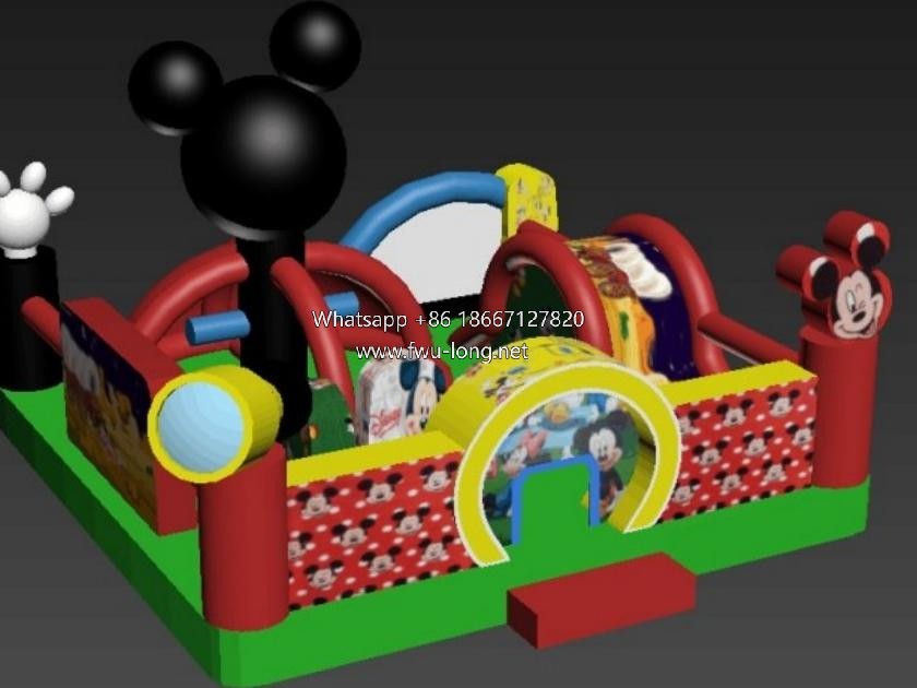 Full front panorama of cartoon animal inflatable fun city (2).jpg