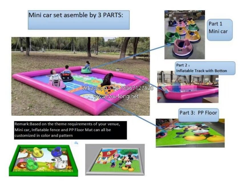 Lightweight Mini Fiberglass Bumper Car 80kg Load For Indoor Mall Playground.jpg