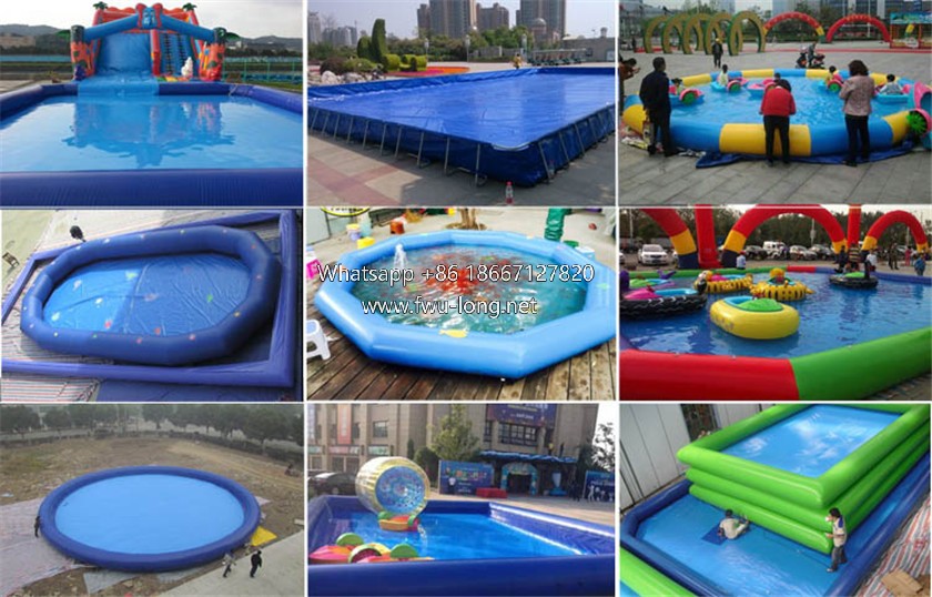 Thick PVC Tarpaulin Commercial Inflatable Pools For Park Mall Carnival Water Play (2).jpg