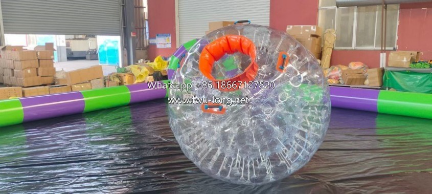 Full exterior view of double-layer inflatable land rolling zorb ball.jpg