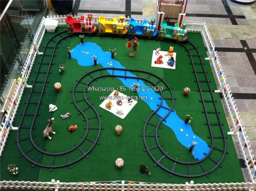 Full layout of CRH style mini electric track amusement train.JPG